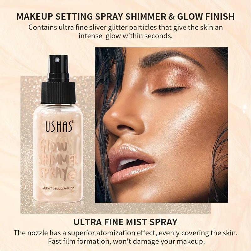 USHAS Glow Shimmer Liquid Highlight Foundation - GOGOTALES身体高光