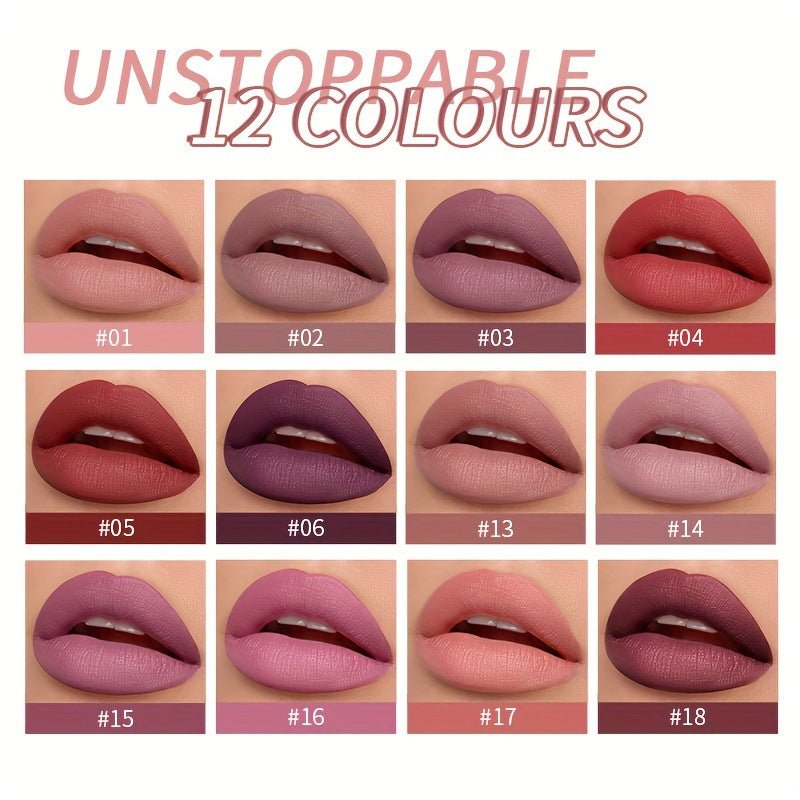 USHAS Matte Lip Glaze + Lip Liner Set - GOGOTALESLipstick